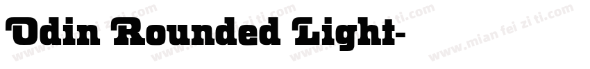 Odin Rounded Light字体转换
